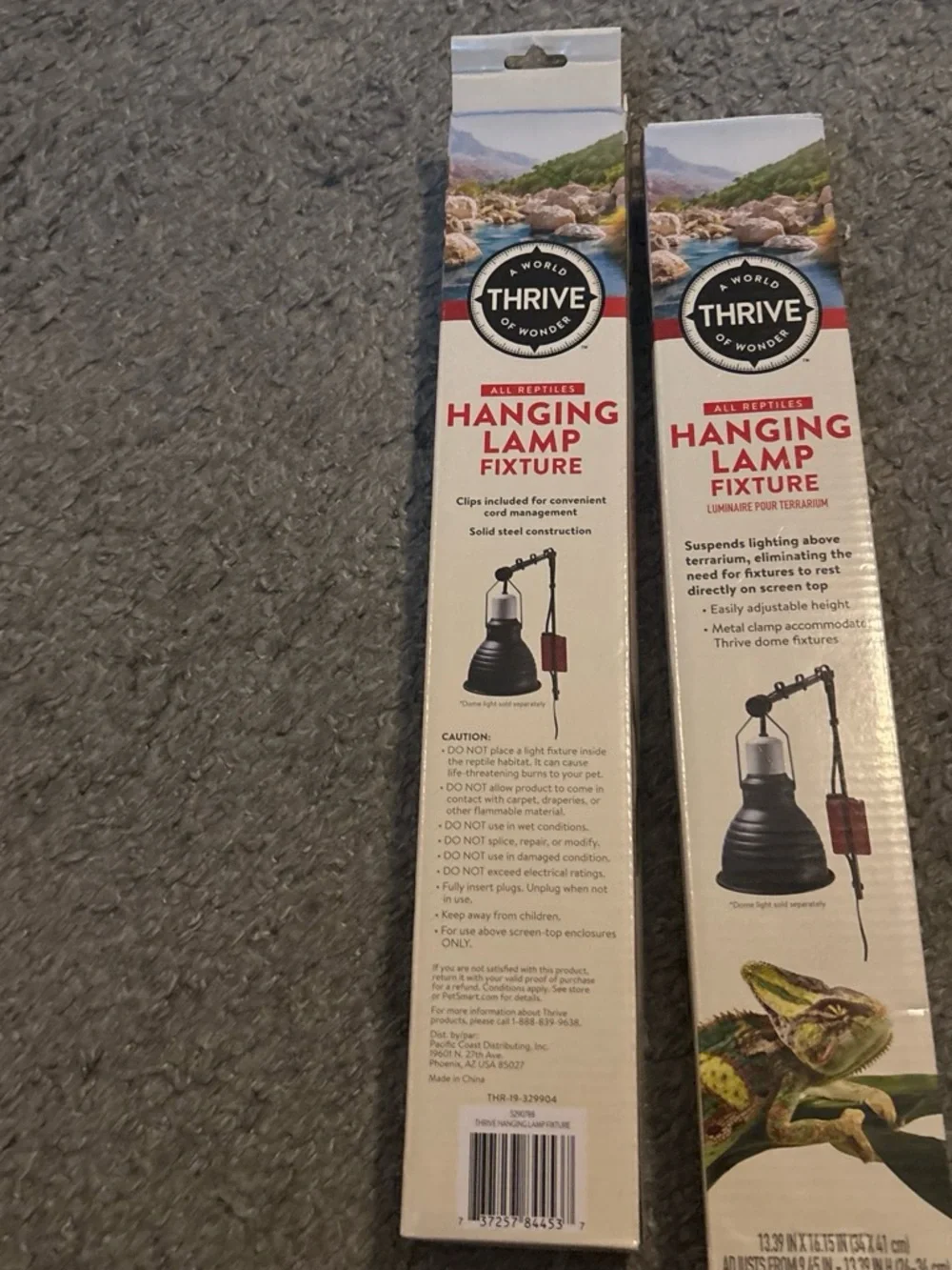 Thrive Hanging Lamp Fixture - Black and Red Accents
